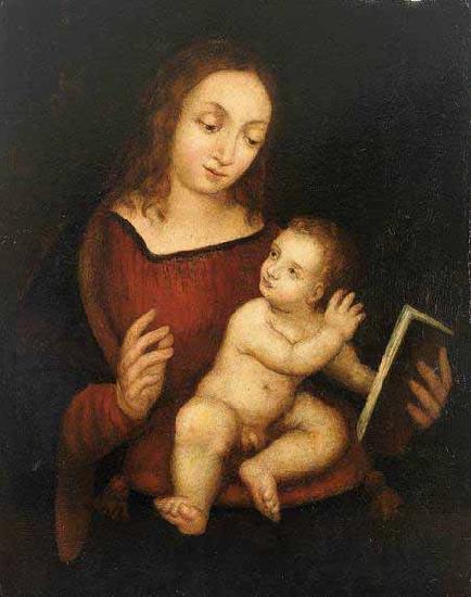 Pierre-Auguste Renoir Reading Virgin Mary with the Child oil painting image